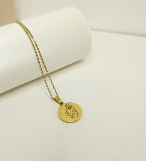 Collar Circular con foto dibujada