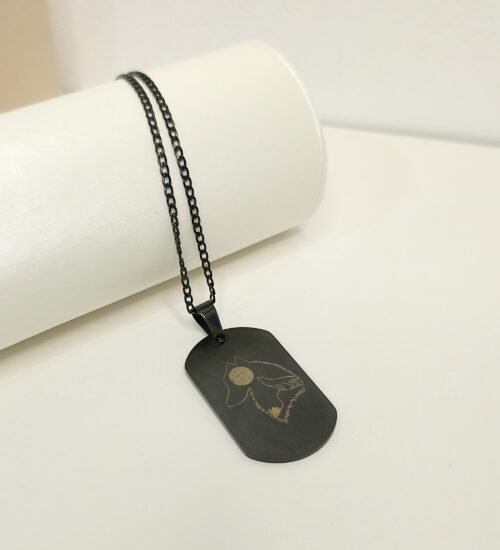 Collar Estilo militar con dibujo