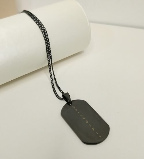 Collar Estilo militar con texto / fecha digitado