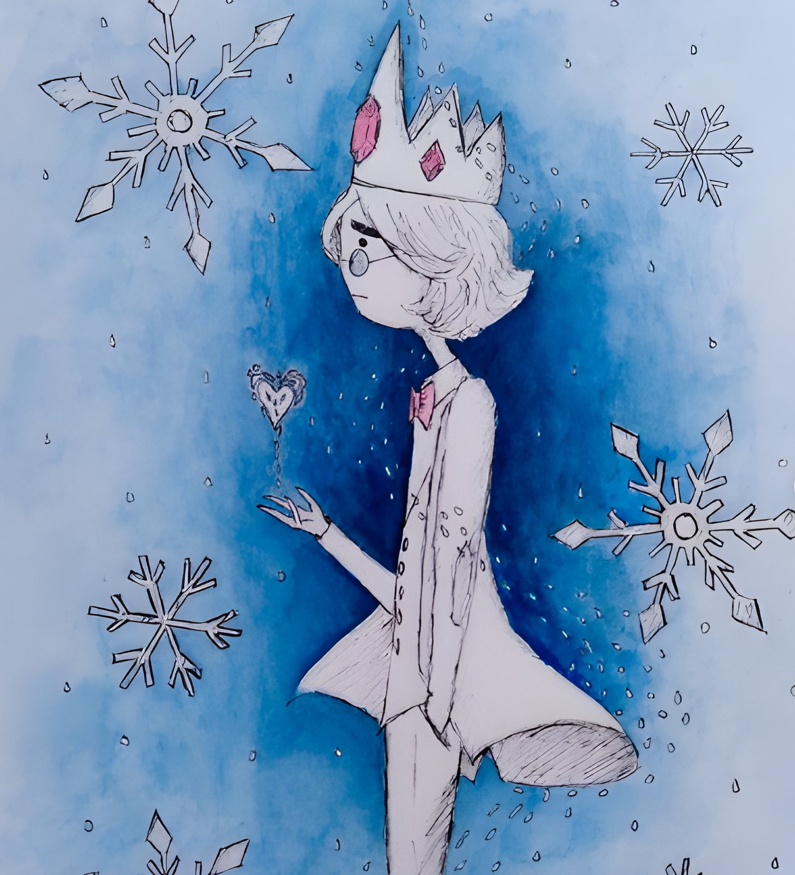 Collar Rectangular con dibujo